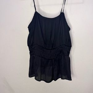 Express sheer black tank top Size M. Barely worn